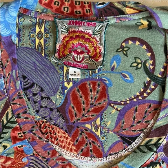 Johnny Was Madison Favorite 3/4 Sleeve Top - Picture 5 of 8